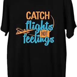 wear your opinion Men's S to 5XL Premium Combed Cotton Printed Half Sleeve T-Shirt (Design : Catch Flights)-picture-24