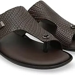 regal Men Leather Woven Sandals image 1