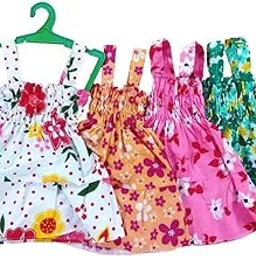 Baby Girls above Knee Casual Dress (Multicolor, Sleeveless)-picture-38