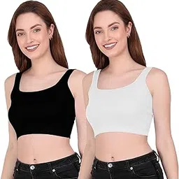 MIXFIT Women's Stylish & Trendy Collection of Cotton Crop Top for Women-picture-16