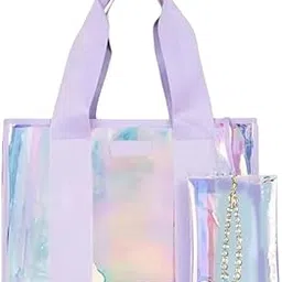 enakshi (label) Beach Tote Bag Lightweight Women Handbag for Vacation Stadium Outdoor Sports Violet|Clothing, Shoes & Accessories | Womens Handbags & Bags-picture-21