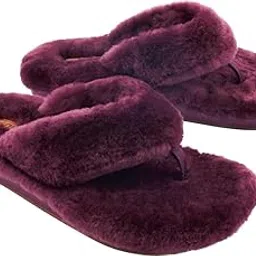 wolvesden Women's Flip-Flops & Slippers Indoor Soft Thong Fur Flip-Flop And Slippers For Women image 1