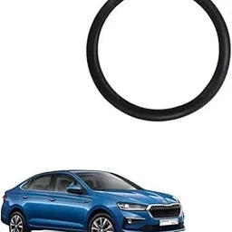 Car Steering Wheel Cover Full Black Colour Suitable for Skoda Slavia-picture-32