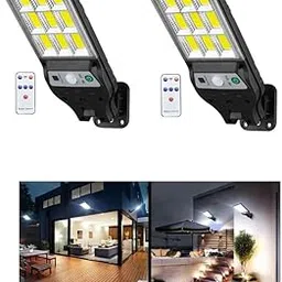 Homehop Solar Light Outdoor Home Motion Sensor Light Waterproof Security Mini Street Lamp for Home, Garden, Patio, Yard, Porch (90COB/Cool White/Pack of 2)-image-5