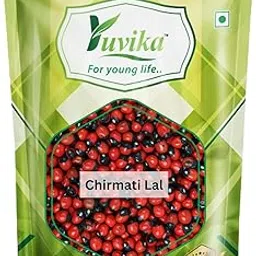 Yuvika Chirmati Lal - Abrus Precatorius - Jequerity Seeds - Rosary Pea - Red Gunja 100 Grams-picture-11