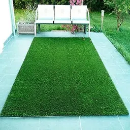 CHETANYA Loomtex High Density Artificial Grass Carpet Floor Mat for Balcony, Garden 5x6 feet AG102-picture-26