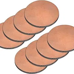 uxcell Pure Copper Sheet, 8pcs 5/8" x 0.08" 12 Gauge T2 Copper Metal Round Plate for Crafts, Electrical Repairs-image-19