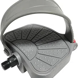 LOOM TREE® Exercise Bike Pedal with Adjustable Strap for 9/16 Inch Spindle Bikes Sturdy 1 Piece R | Cycling | Bicycle Components & Parts | Pedals-picture-68