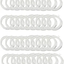 Parmo PLA 5m |3D Pen & Printer Filaments Set of 40 PLA Total 200m (White)-picture-36