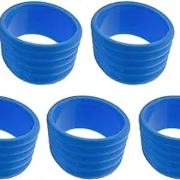 5 Packs Tennis Racquet Grip Ring Sweat Absorbing Badminton Grip Band Blue-picture-29
