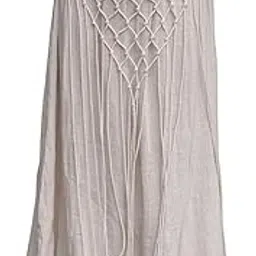 CRYSTALHEAL Siara Long Skirt for Women – Freesize Beige Cotton Wrap Skirt, Boho Chic & Versatile Design for Casual, Party, and Festival Wear-image-9