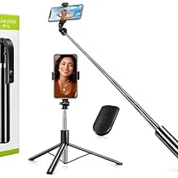 6FT Selfie Stick Tripod with Light – 3-in-1 Extendable Phone Stand with Bluetooth Remote & Rechargeable LED Light for Vlogging, Makeup, Photography & Video Calls (6FT with Light)-picture-38