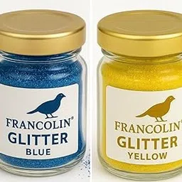 Francolin Glitter | Yellow & Blue | Resin Art | Glitter – Shimmer for Epoxy, Tumblers, Slime & Nail Art – Cosmetic Grade – 20gx2-picture-18