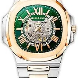 giordano Dual-Tone Skeleton Automatic Stainless Steel Watch with Luxurious Gold Accent Case for Men - GZ-50114-picture-43