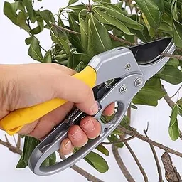 HIMARTGardening Scissors,Stainless Steel Garden Snip with Safety Lock Garden Shears Sharp Cutter Pruners Scissor for Lawn, Garden & Potted Plants bonsai cutter(pack 0f 1)-picture-24