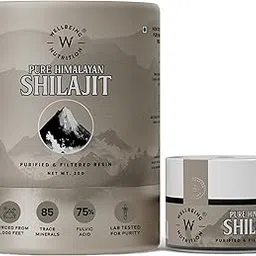 Wellbeing Nutrition Himalayan Shilajit Original Resin 20g for Men & Women with 75% Fulvic Acid & 85 Trace Minerals | 100% Ayurvedic | For Energy, Stamina, Muscle Growth Strength & Performance-picture-23