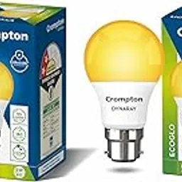 Crompton Dyna Ray 5W Round B22 LED Warm White Pack of 2 image 1