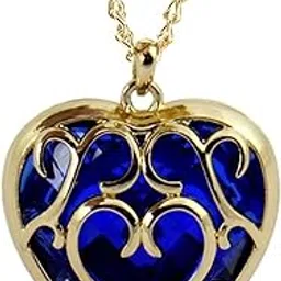 via mazzini Designer Blue Heart Pendant Necklace for Women-picture-48