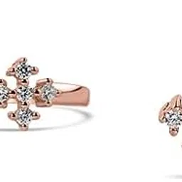 raajraani Pure 925 Sterling Silver Toe Ring | Rohini Toe Ring for Women | Rose Gold Finish, Zirconia | Adjustable Toe Ring For Women (3.9 gram)-picture-21