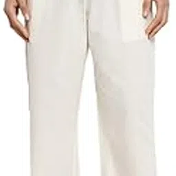 fabindia Men's Regular Pants (102976202_Ecru-picture-46
