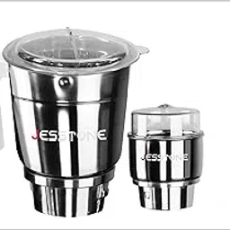 JESSTONE 1 Litre Stain less Steel Mixer Jar with Chutney Jar 400 ML Mixer Jar (Aluminum Base) Combo Set-picture-24