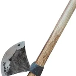 Maruti Handmade Axe with RoseWooden(sheesham) Handle Kulhadi for Tree Cutting Gardening and Agricultural Tool Made with High Carbon Steel Lightweight kulhadi(Made by Blacksmith)-picture-33