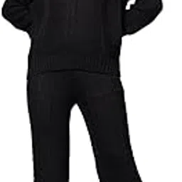 kvetoo Woolen High Neck Sweater With Pajama Tracksuit For Women Winter Wear Co-ord Set-picture-20