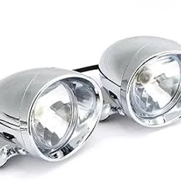 ATORSE 2Pcs 4 Chrome Motorcycle Bullet Front Headlight Fog Light Lamp Compatible with Harle-y-picture-15