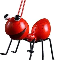 FABLOFT Ant Garden Decor Metal Ant Yard Wall Decor Fence Hanging Decoration Red-image-62