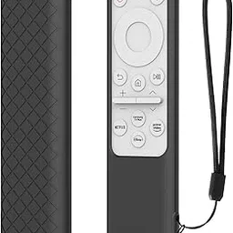 Caldipree Silicone TV Remote Cover Compatible with Samsung Smart Monitor M7 M8 Series BP59-00149A BP59-00149B TM2261S Remote Cover with Rope (Remote NOT Included) (Black)-picture-53