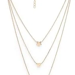 scintillare by sukkhi Smart Casual Strar Heart & Moon Shaped Gold Plated 3 Layered Pendant Necklace for Women & Girls |Birthday Gift for Girls And Women Anniversary Gift for Wife| Gifts|N106584-picture-58