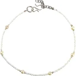 high trendz Beautiful Designer Pearl Anklet/Payal Pair Of 2 For Women and Girls-picture-29