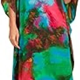 sun-rose fashions Tie dye Print Short Kaftan beach tunic cover up-picture-12