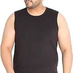 chkokko Tank Tops Sleeveless T-Shirt for Men Cotton Gym Wear Vest Solid Stylish Round Neck Running Sando for Sports Workout Fitness & Casual or Beach Wear image 1