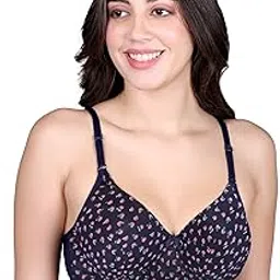 tipsy Women's Padded Non Wired Chiffon Fabric Printed Bra-picture-28