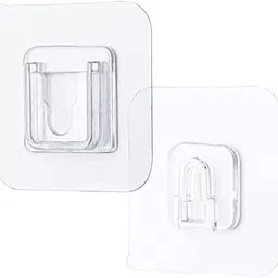 Premium 10 Pcs Heavy Duty Adhesive Wall Hooks – Male & Female Interlocking Design – No Drilling, Waterproof for Cable Box, Remote, Router, Kitchen, Bathroom (Male Female Hook, Pack of 10)-picture-32