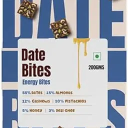 NAM NAM Date Bites | Healthy Energy Snack with Dates, Almonds, Cashews, Pistachios, Seeds & Desi Ghee | Natural Sweetness, No Added Sugar | 200 g-picture-21