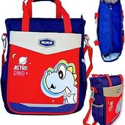 Multipurpose Sling Bag for kids all age group (Pack of 1), Unisex Birthday Gift for Boys & Girls, Waterproof Hobby Coaching Class bag, Messenger Bag (Dinosaur)-image-2