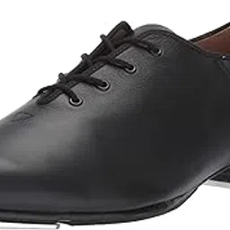 Men's Dance Jazz Full-Sole Leather Tap Shoe, Black, 9 Medium US-image-69