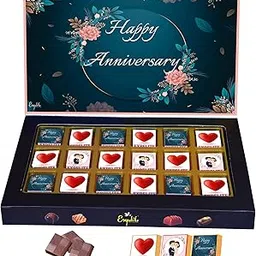 Expelite - 18 PC Chocolates pack Gift for Anniversary Premium Chocolate luxury Chocolate Gift Hamper, Bouquet & Basket Box-picture-19