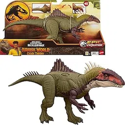 Mattel Jurassic World: Dinocaos Theory Netflix - Becklespinax Battle of Roars, Toy Dinosaur Action Figure with Sounds, Epic Evolution Series, +4 Years, HXF52-image-18