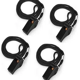 CanBee Referee Steel and Plastic Whistle Pack of 4 High Sound use Multi Purpose Sports Games (Plastic)-picture-13