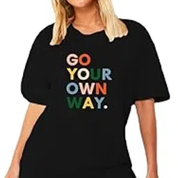 buy that trendz Gen-Z T-Shirts for Women The Best is Yet to Come Graphic Printed Half Sleeve Trending Drop Shoulder Tshirt-picture-28