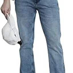 the indian garage co Men Bootcut Solid Mid-Rise Stretchable Jeans-picture-23
