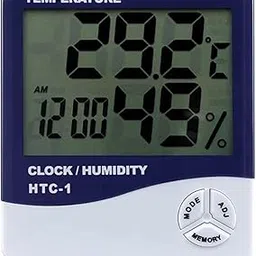 Manikaran Care Digital Hygrometer Thermometer Humidity Meter With Clock LCD Display-image-2