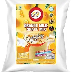 Am 2 Pm - Orange Milk Shake Mix Powder, Premium Silky Smoothy Flavoured Milk shake Premix Powder, Instant Premix Drink Milkshake Powder (Orange)-picture-24