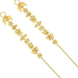 vfj vighnaharta fashion jewellery Vighnaharta 1 one gram gold Plated alloy Kanchain Ear chain kanoti ear Cuff Ear to Ear Chain valentine day gift valentineday gift for her gift for him gift for women gift for men love gift gifts ValentinesDay2023 for Women and Girls- (VFJ1028KC)-picture-35