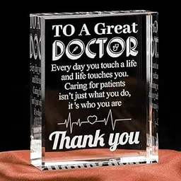 Gifts for Doctor, Appreciation Gift for Doctors, Engraved Crystal Plaque Gifts for Best Doctors, Thank You Doctor Gift for Men Women Crystal Appreciation Plaque-picture-26