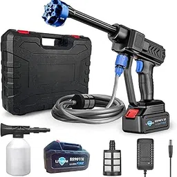 6 in 1 Cordless Portable Pressure Washer Gun 48V 12000mah High Pressure Water Gun Cordless Pressure Washer with 6 in 1 Adjustable Nozzle | Portable Power Washer for Car Window Cleaning-picture-12