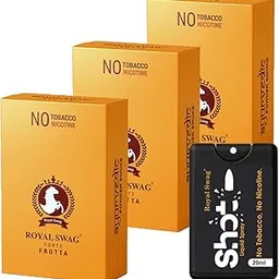 ROYAL SWAG Ayurvedic Herbal Cigarettes, Frutta Flavour Smoke King Size(30 Sticks) With 20ml Shot Anti Tobacco and Anti Addiction Mouth Spray(De-Addiction) | 100% Nicotine Free and Tobacco Free-picture-45